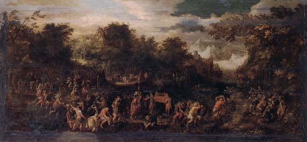 unknow artist Moses and the israelites with the ark